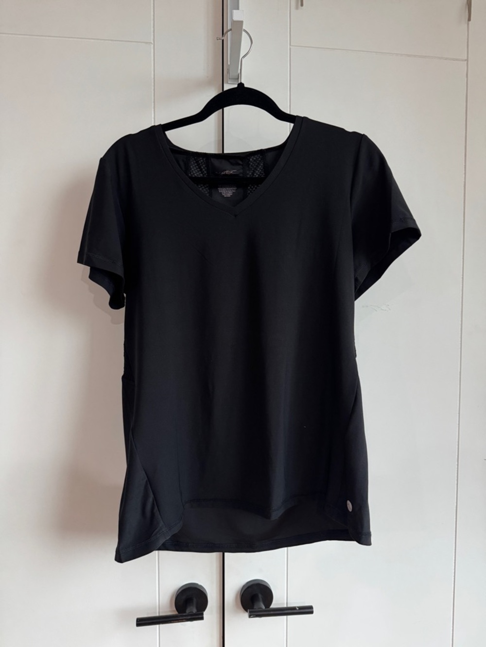 Gottex Black V-Neck Short Sleeve Performance Top